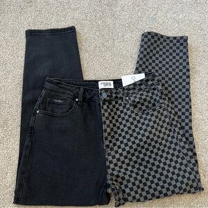 Insane Gene Hi Rise Contrast Mom Jean | size 26